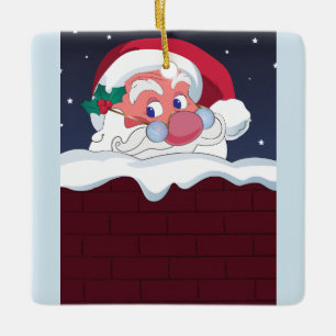 Merry Santa Claus Keramikornament
