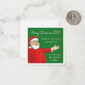 Merry Santa Claus Mitteilungskarte (Vorderseite/Rückseite Beispiel)