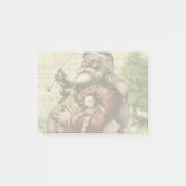 Merry Santa Claus Tree Classic Illustration Post-it Klebezettel (Vorderseite)