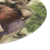 Merry Santa Claus Tree Classic Illustration Schneidebrett (Ecke)