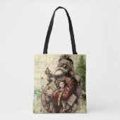 Merry Santa Claus Tree Classic Illustration Tasche (Vorderseite)