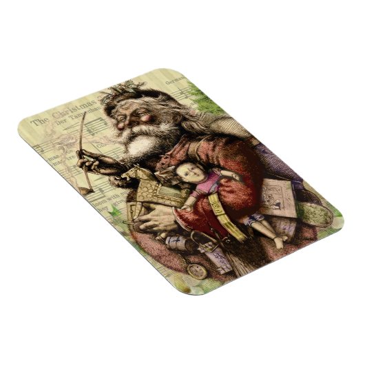 Merry Santa Claus und der Weihnachtsbaum Magnet (Rechte Seite)
