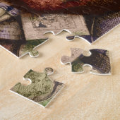 Merry Santa Claus und der Weihnachtsbaum Puzzle (Seite)