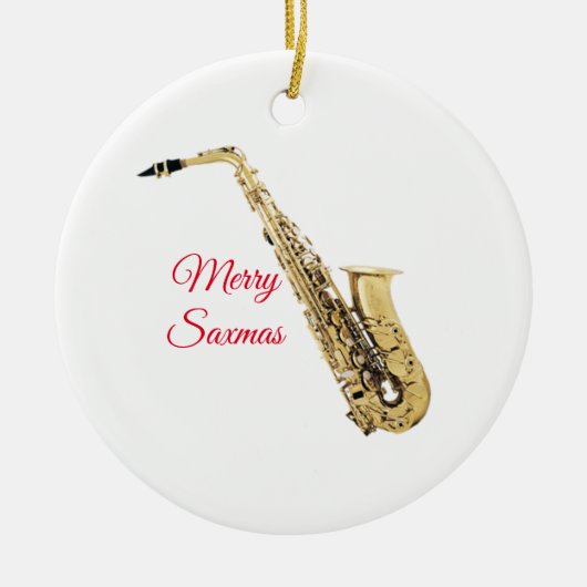 Merry Saxmas Ornament (Vorne)