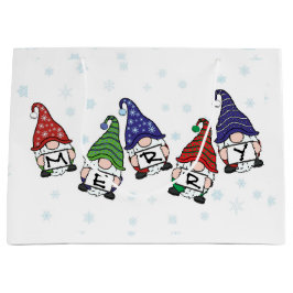 Merry Scattered Gnomes Große Geschenktüte