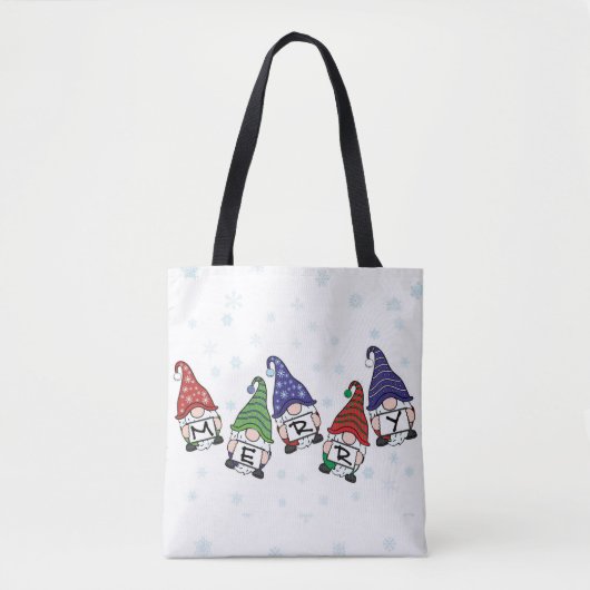 Merry Scattered Gnomes Tasche (Vorderseite)