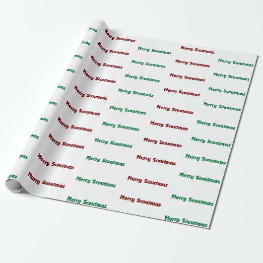 Merry Scoutmas Troop Wrapping Paper Geschenkpapier (Ungerollt)