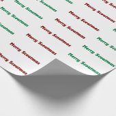 Merry Scoutmas Troop Wrapping Paper Geschenkpapier (Ecke)