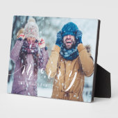 Merry Script Family Foto Keepake Collage Plaque Fotoplatte (Seite)