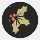 Merry Script Tygraphy Minimalist Christmas Toddler Runder Aufkleber (Vorderseite)