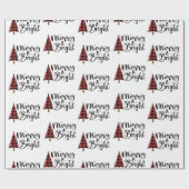 Merry-Script-Typografie Geschenkpapier (Flach)