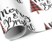 Merry-Script-Typografie Geschenkpapier (Rolleneckpunkt)