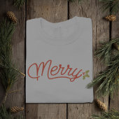 Merry Script Typografie Minimalistisch Weihnachten Sweatshirt