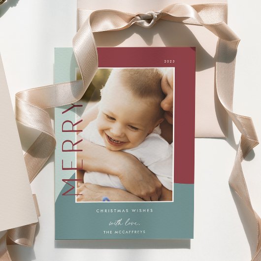 Merry Shades | Vertikales Foto Feiertagskarte