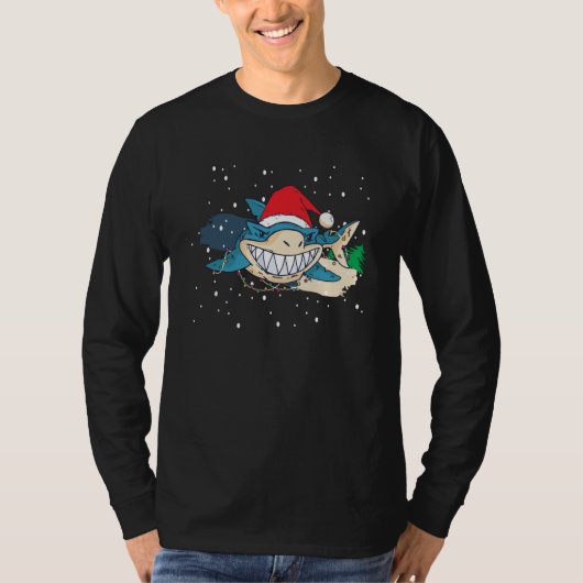 Merry Shark Christmas T-Shirt (Vorderseite)