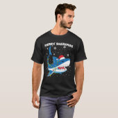 Merry Sharkmas Hai WeihnachtsLICHT Boys T-Shirt (Vorne ganz)