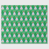 Merry Sharkmas Muster Funny Santa Shark Weihnachte Geschenkpapier (Flach)