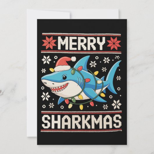 Merry Sharkmas Weihnachten Weihnachten Weihnachten (Vorderseite)