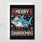 Merry Sharkmas Weihnachten Weihnachten Weihnachten (Vorne/Hinten)