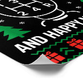 Merry Shiftmas And Happy New Manual Driver Christm Poster (Ecke)
