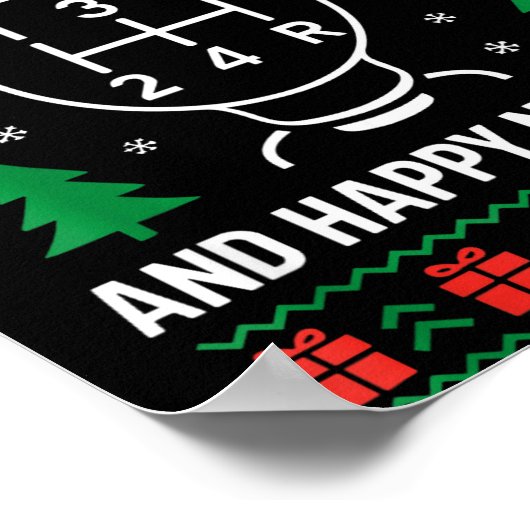 Merry Shiftmas And Happy New Manual Driver Christm Poster (Ecke)