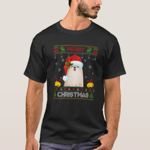 Merry Shih Tzu Christmas Pajama Ugly Sweater Santa T-Shirt