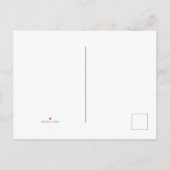 Merry Shinny Elegante Weihnachtskarte Ankündigungspostkarte (Rückseite)