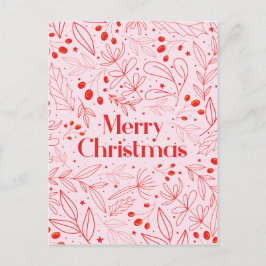 Merry Shinny Elegante Weihnachtskarte Ankündigungspostkarte