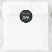 Merry Shitter ist total hässlich Runder Aufkleber (Tasche)