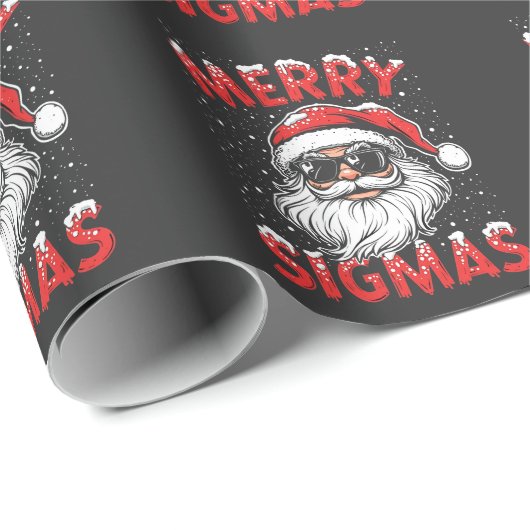 Merry Sigmas Funny Gen Alpha Middle School Weihnac Geschenkpapier (Rolleneckpunkt)
