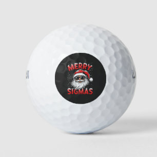 Merry Sigmas Funny Gen Alpha Middle School Weihnac Golfball