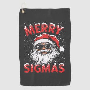 Merry Sigmas Funny Gen Alpha Middle School Weihnac Golfhandtuch