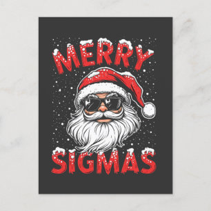 Merry Sigmas Funny Gen Alpha Middle School Weihnac Postkarte