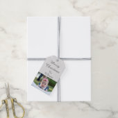 Merry Silver Snowflakes Geschenkanhänger (Mit Garn)