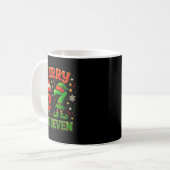 Merry Six Seven Funny Meme 67 Christmas Couple Des Kaffeetasse (Vorderseite Links)