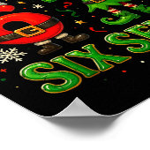 Merry Six Seven Funny Meme 67 Christmas Couple Des Poster (Ecke)