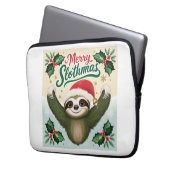 Merry Sloath Weihnachten Laptopschutzhülle (Vorderseite Links)