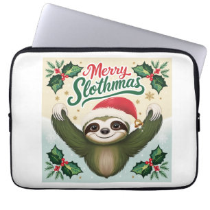 Merry Sloath Weihnachten Laptopschutzhülle