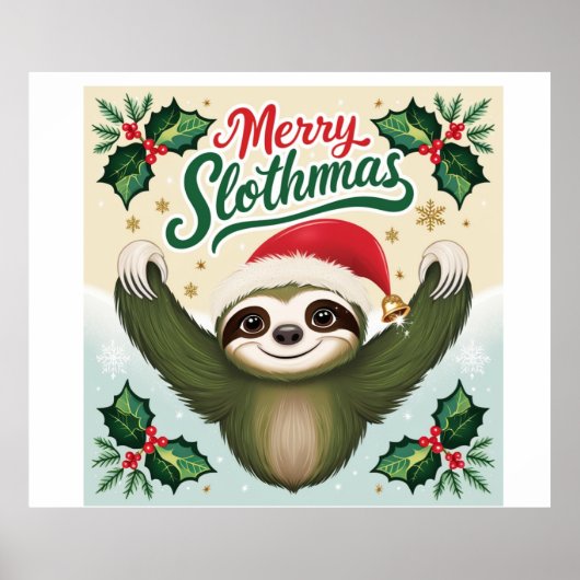 Merry Sloath Weihnachten Poster (Vorne)