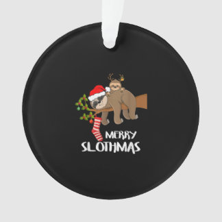 Merry Sloth Weihnachtsmannmütze Liebe Weihnachten Ornament