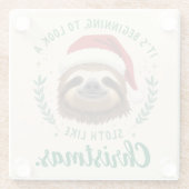 Merry Slothmas, Christmas Coaster Glasuntersetzer (Rückseite)