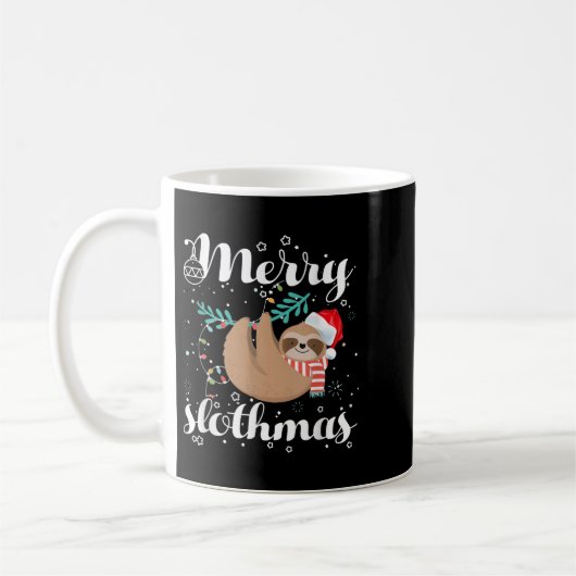 Merry Slothmas Christmas Pajama For Sloth Lovers  Kaffeetasse (Links)
