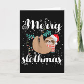 Merry Slothmas Christmas Pajama For Sloth Lovers  Karte (Vorderseite)