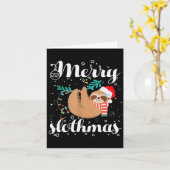 Merry Slothmas Christmas Pajama For Sloth Lovers  Karte (Gelbe Blume)