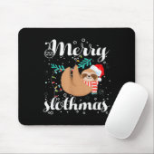 Merry Slothmas Christmas Pajama For Sloth Lovers Mousepad (Mit Mouse)