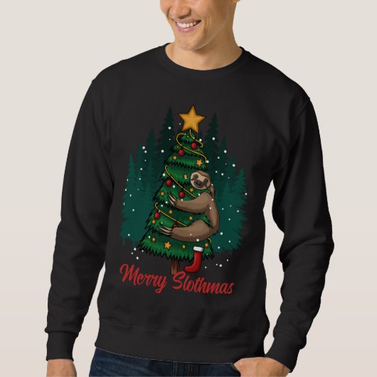 Merry Slothmas - Christmas Sloth Sweatshirt (Vorderseite)