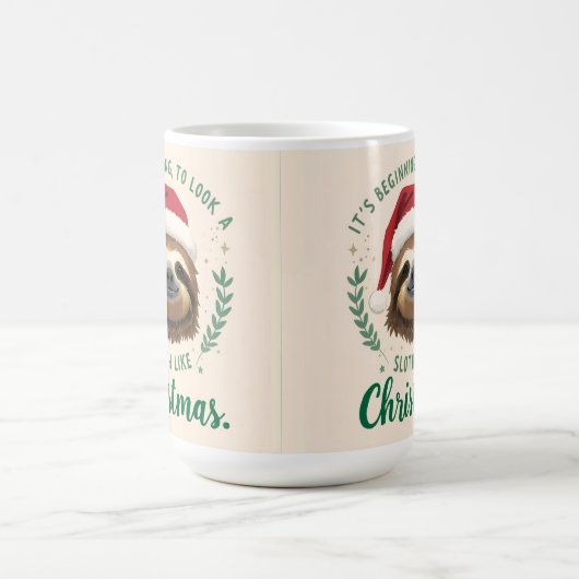 Merry Slothmas, Coffee Mug Kaffeetasse (Mittel)