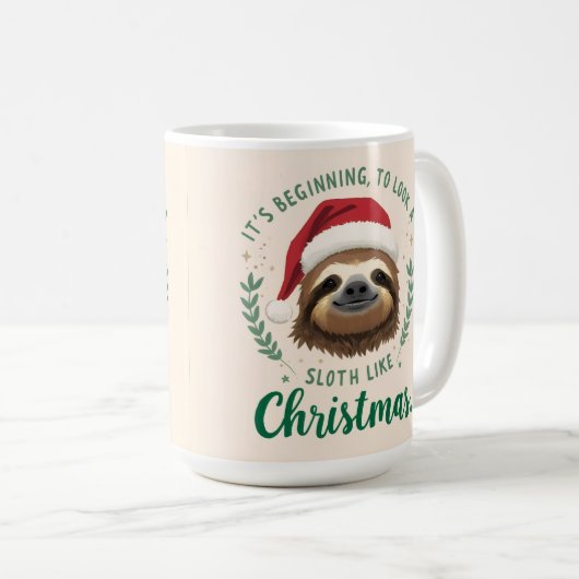 Merry Slothmas, Coffee Mug Kaffeetasse (VorderseiteRechts)