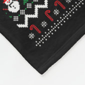 Merry Slothmas Cute Christmas Sloth Santa Hat Xmas Fleecedecke (Ecke)