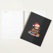 Merry Slothmas cute Christmas sloth Santa hat Xmas Planer (Anzeige)